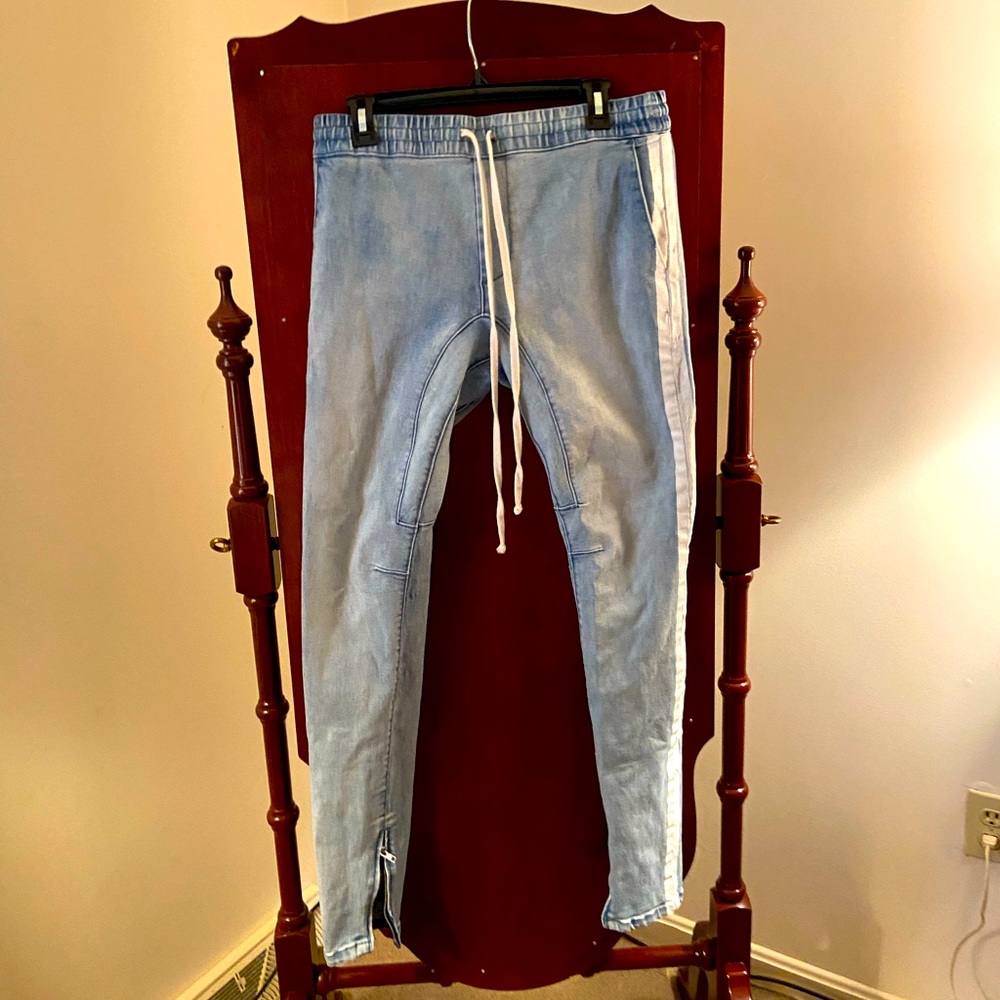 Pacsun denim stripe leg jogger
